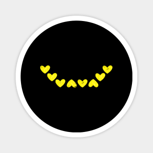 Smiley heart yellow Magnet